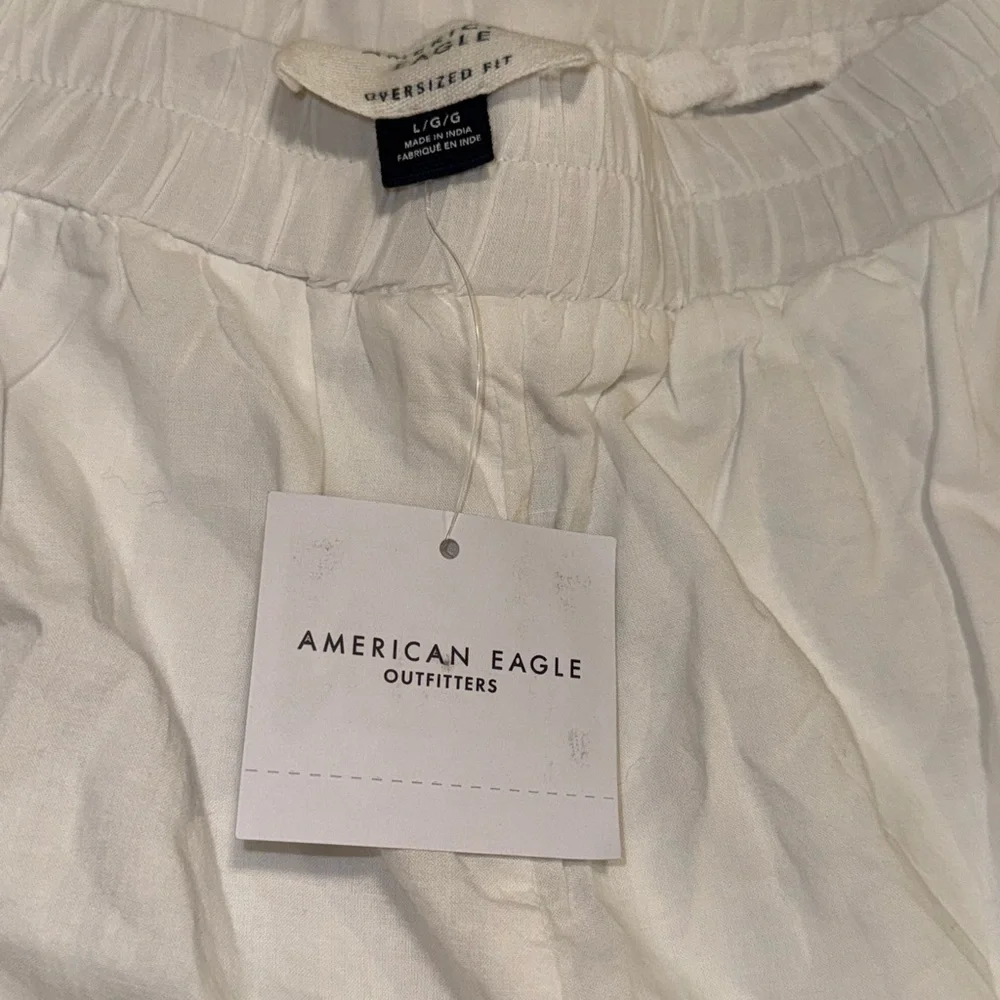 White Shorts + Delicate Embroidered Accents - American Eagle Outfitters
